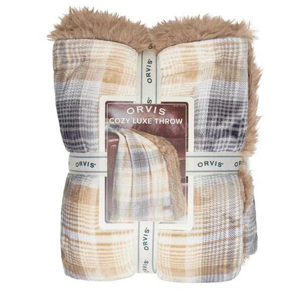 Orvis Cozy Luxe Throw color Brown - Picture 6 of 6